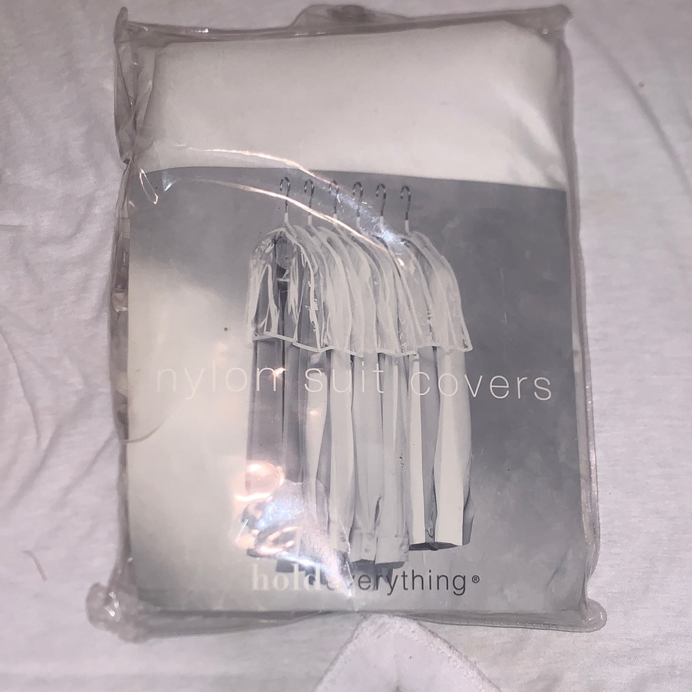 Nylon Suit Covers by hold everything® - White